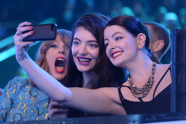 Celebrities taking Selfie