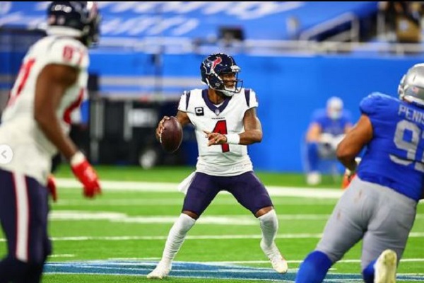 Deshaun Watson is a football quarterback for the Cleveland Browns of the NFL