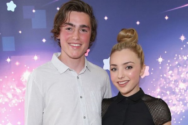 Peyton List with her brother, Spencer List