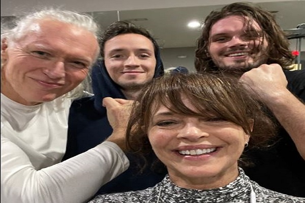 Thomas Ian Griffith with his wife and two children