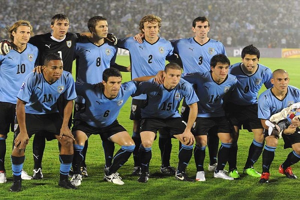 Urugay national team at 2010 World Cup. 